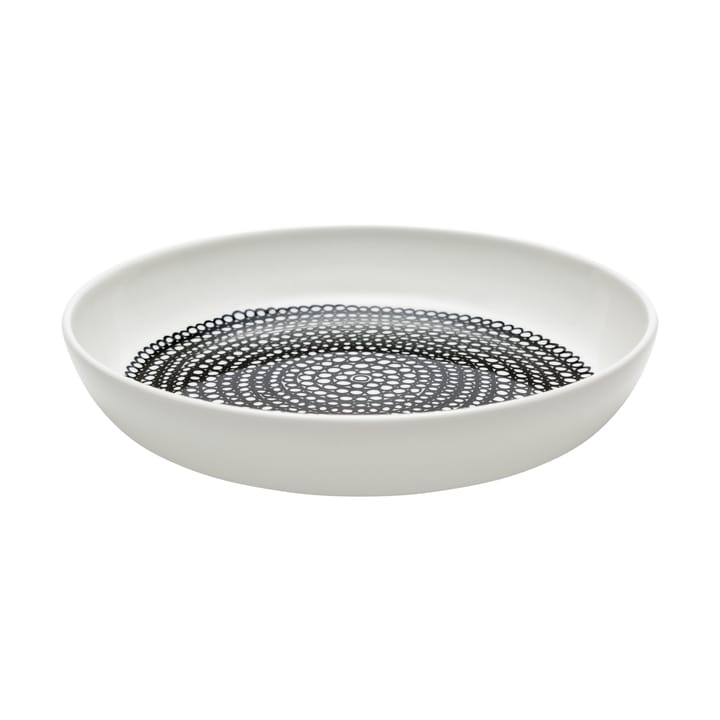 Räsymatto plate Ø20.5 cm, white-black Marimekko