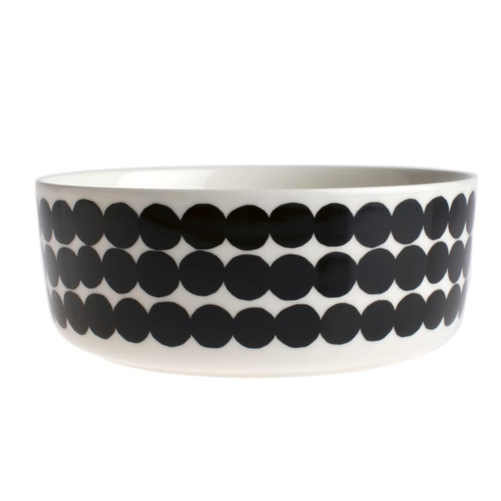 Räsymatto serving bowl 1.5 l, black-white Marimekko