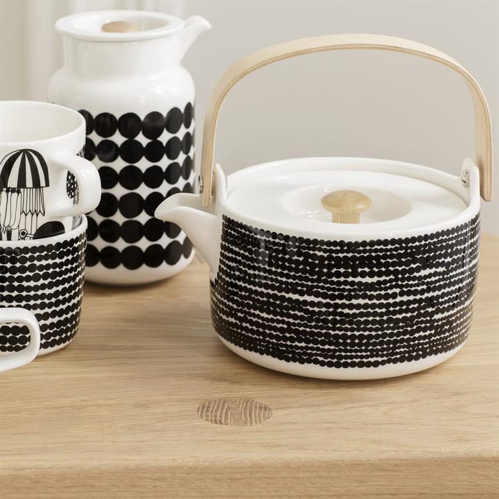 Räsymatto teapot 70 cl, Black-white Marimekko