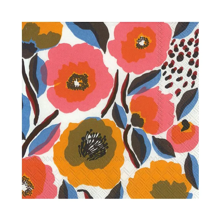 Rosarium napkin 33x33 cm 20-pack, white Marimekko