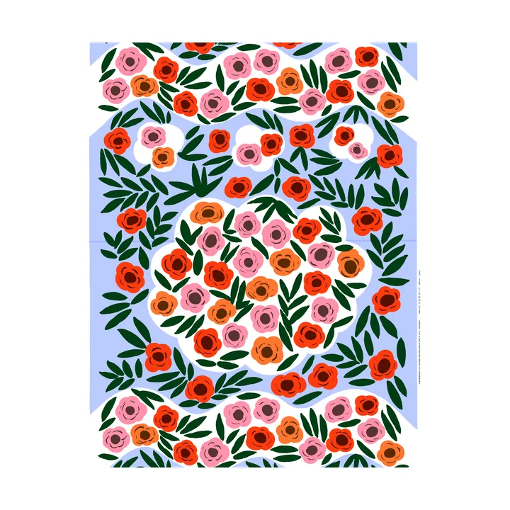 Ruukku fabric - Blue, multi - Marimekko