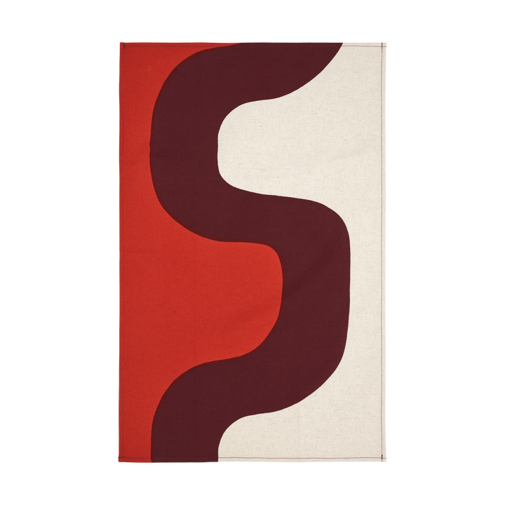 Seireeni kitchen towel 47x70 cm, Linen-burgundy-red Marimekko