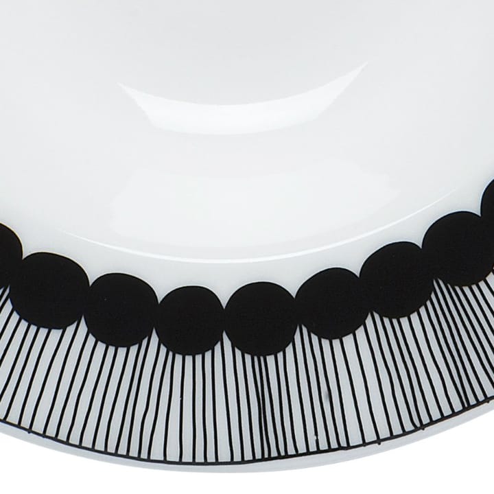 Siirtolapuutarha deep plate Ø 20 cm, black-white Marimekko