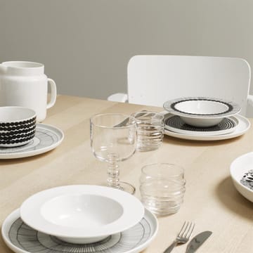 Siirtolapuutarha deep plate Ø 20 cm - black-white - Marimekko