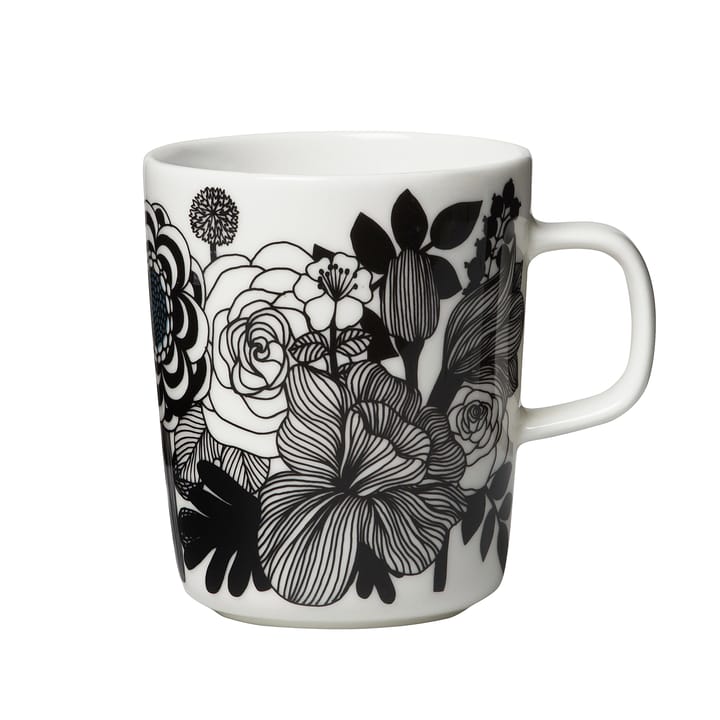 Siirtolapuutarha mug 2,5 dl - black and white (Finland 100 years) - Marimekko