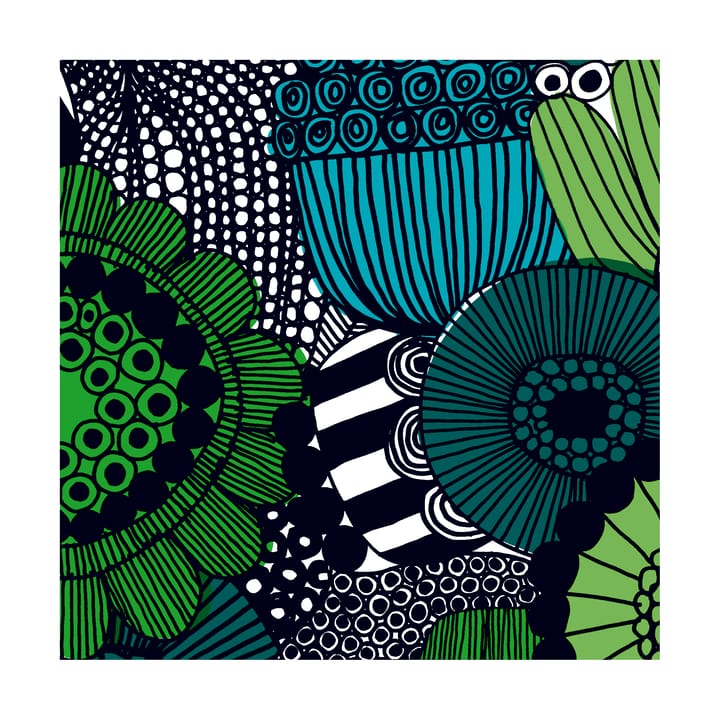 Siirtolapuutarha napkin 33x33 cm 20-pack - Blue-Green - Marimekko