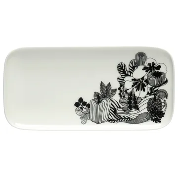 Siirtolapuutarha saucer 24.5x12 cm - black and white - Marimekko
