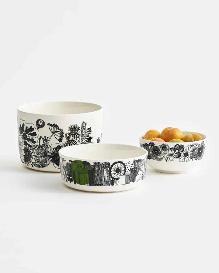 Siirtolapuutarha serving bowl 1.5 l, black-green Marimekko