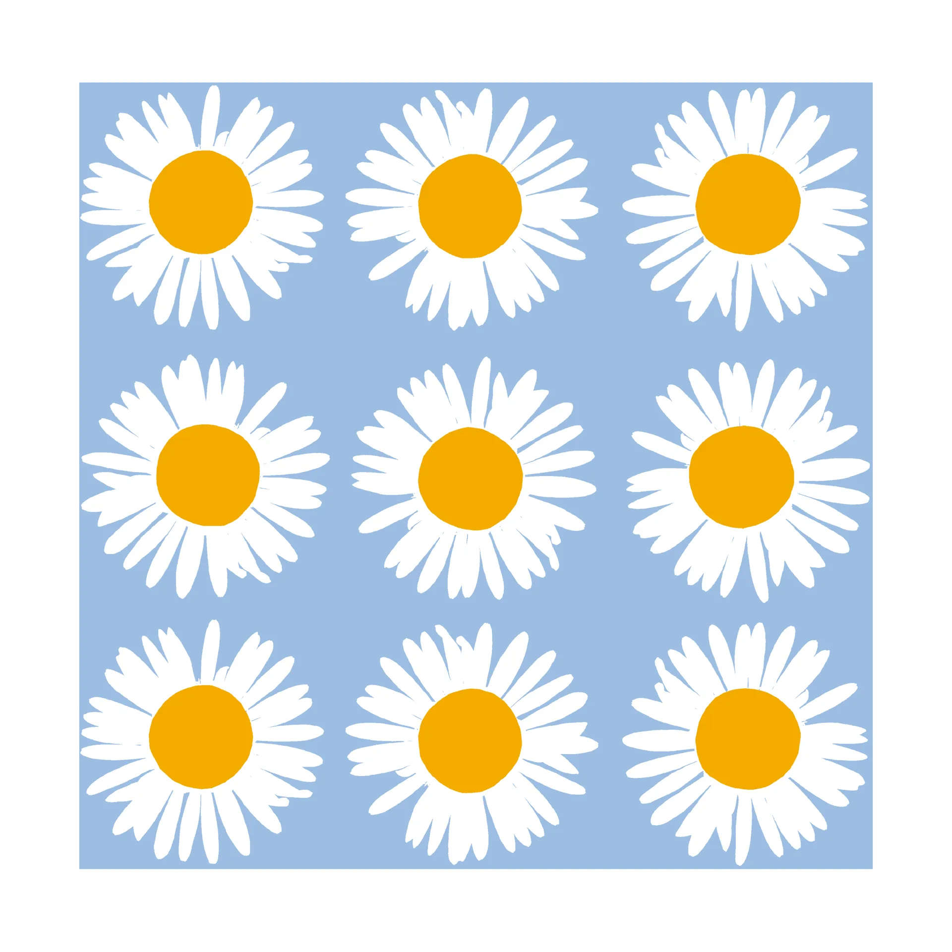 Sunflower napkin 33x33 cm 20-pack, Blue Marimekko