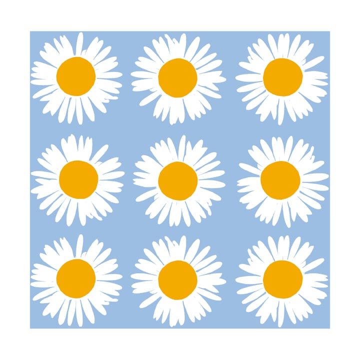 Sunflower napkin 33x33 cm 20-pack - Blue - Marimekko