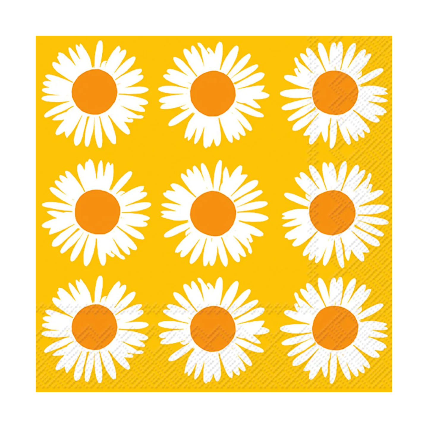 Sunflower napkin 33x33 cm 20-pack, Orange-yellow Marimekko
