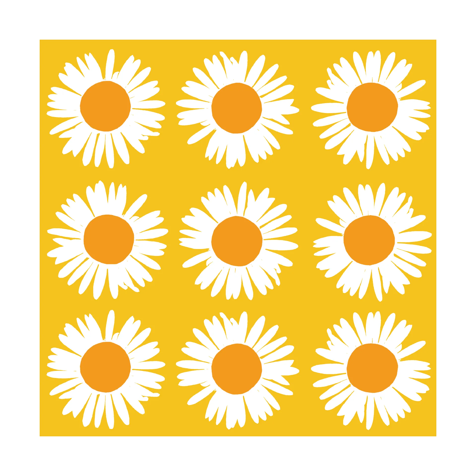 Sunflower napkin 33x33 cm 20-pack, Yellow Marimekko