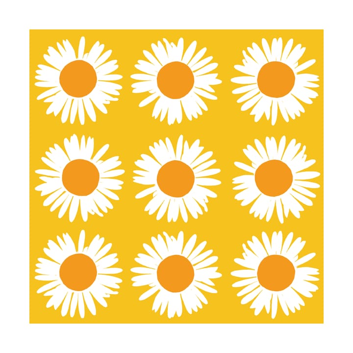 Sunflower napkin 33x33 cm 20-pack - Yellow - Marimekko