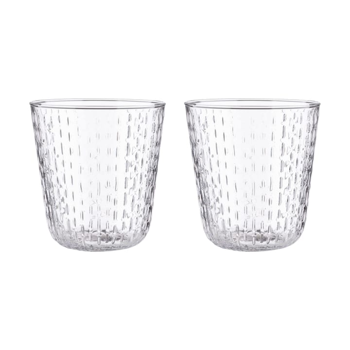Syksy tumbler glass 36 cl 2-pack - Clear - Marimekko