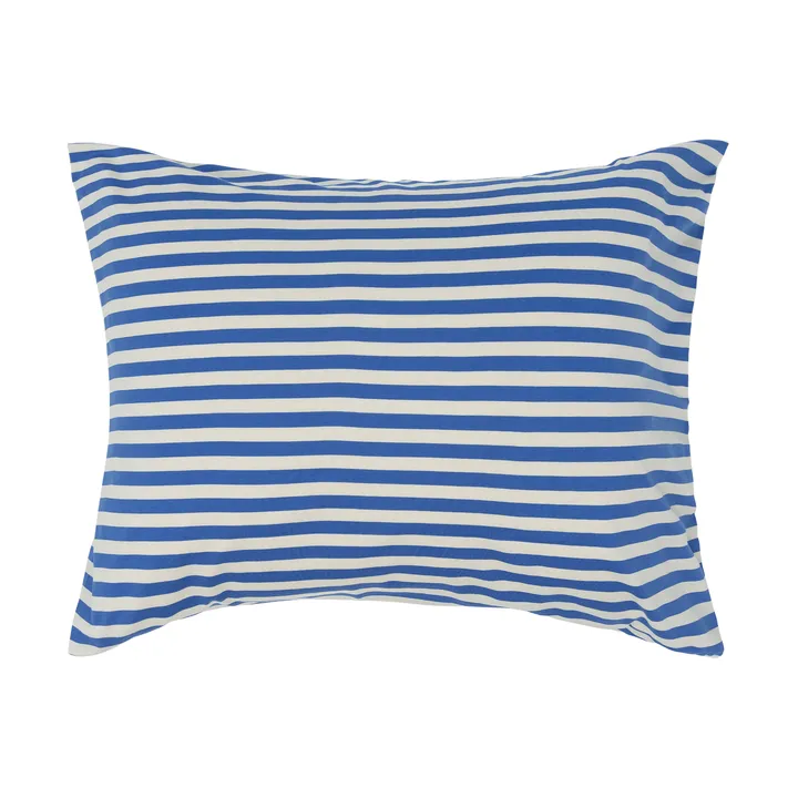 Tasaraita pillowcase 50x60 cm - Off white-blue - Marimekko