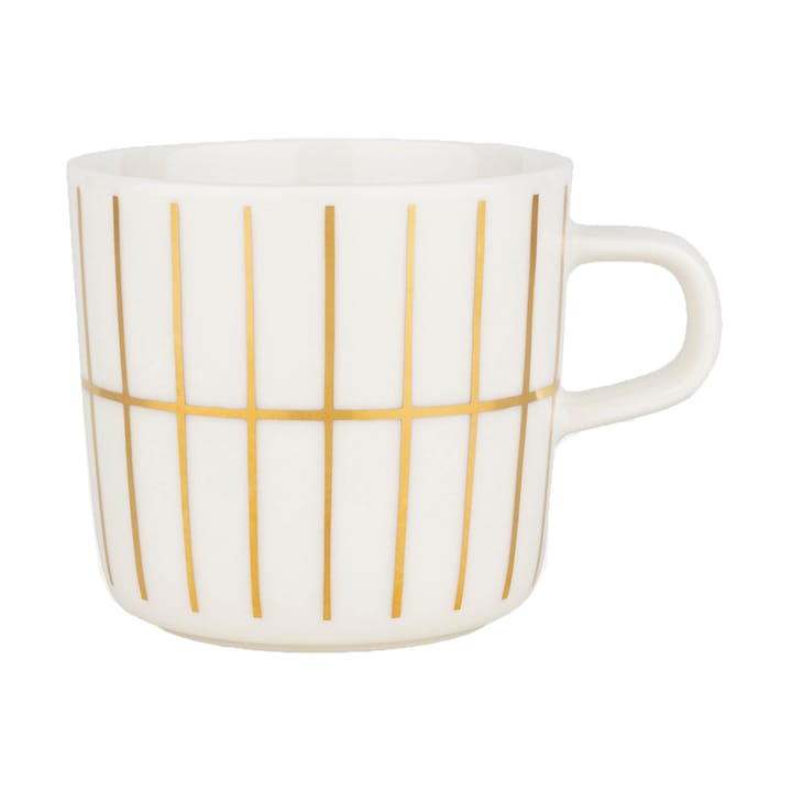 Tiiliskivi coffee cup 20 cl, White-gold Marimekko