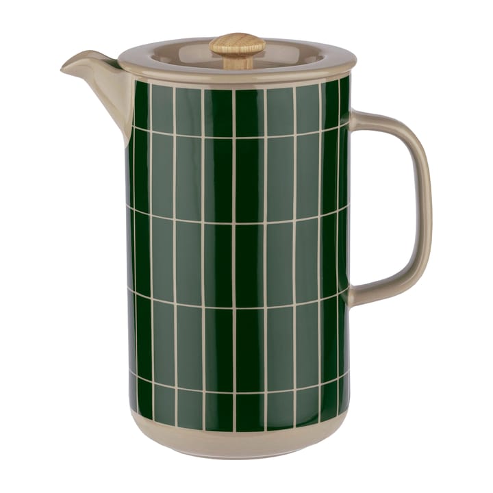 Tiiliskivi coffee press 0.9 l, Terra-dark green Marimekko