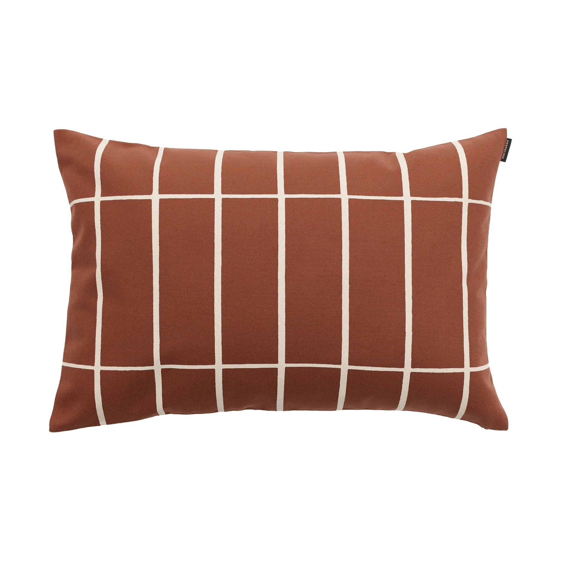 Tiiliskivi cushion cover 60x40 cm, Off white-chestnut Marimekko