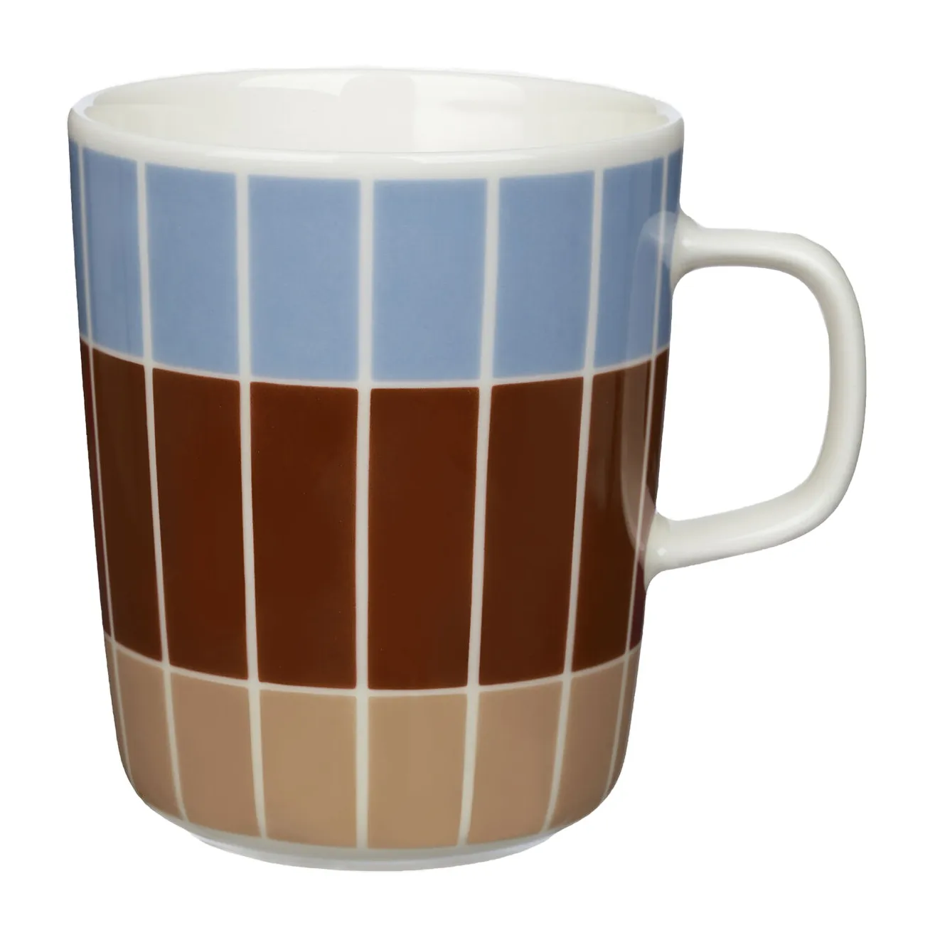 Tiiliskivi mug 25 cl, Light blue-red-beige Marimekko