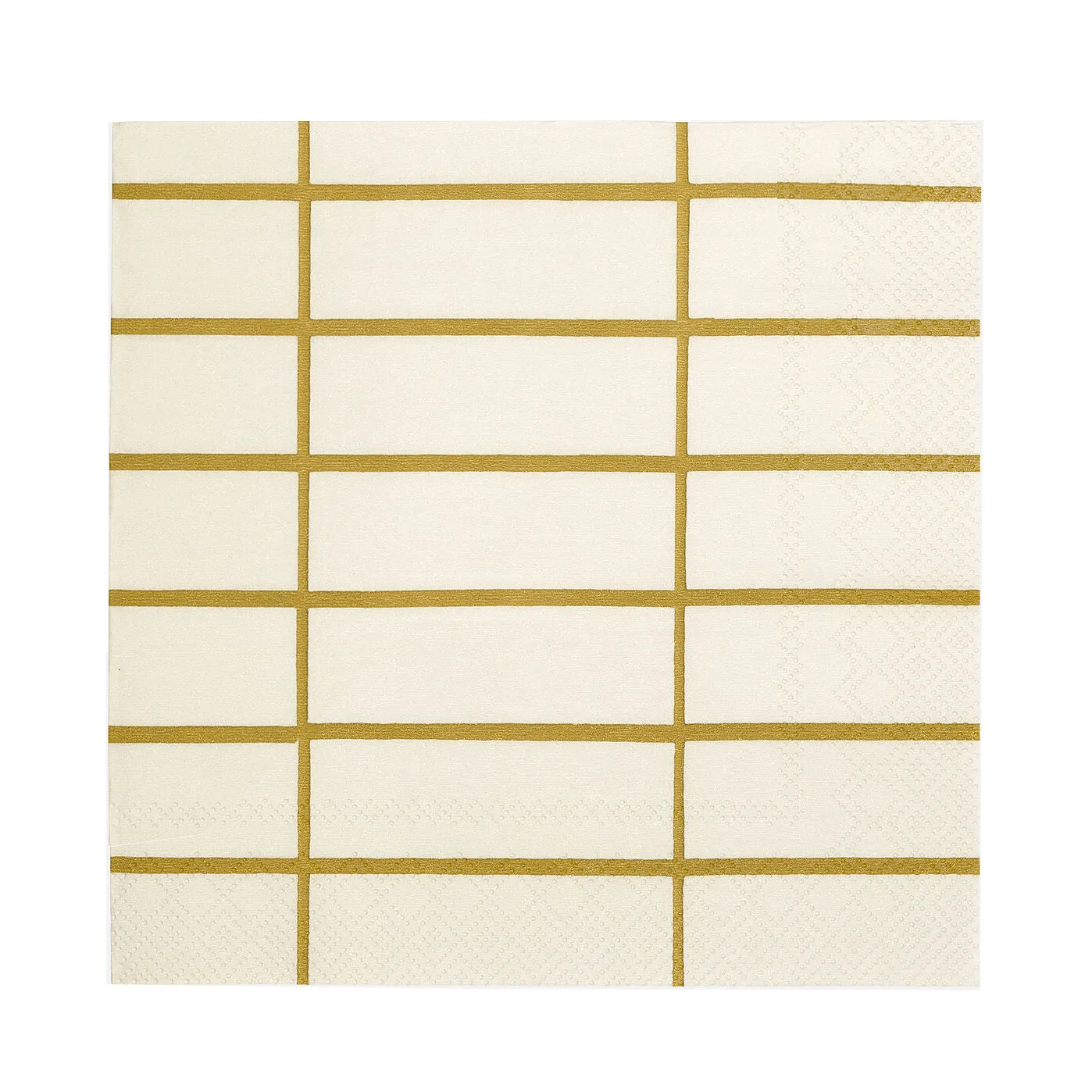 Tiiliskivi napkin 33x33 cm 20-pack, Linen-ochre Marimekko
