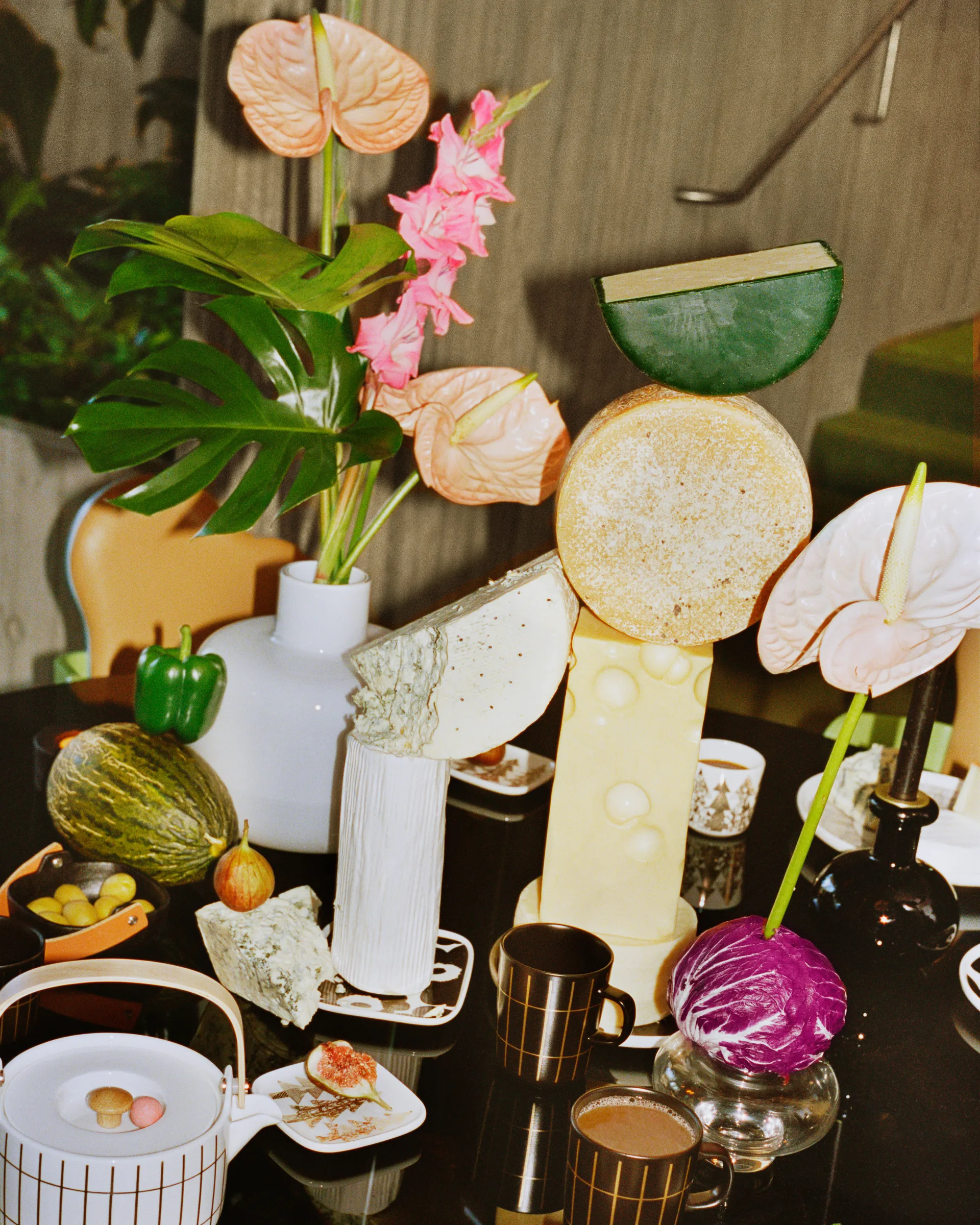 Tiiliskivi plate 10x10 cm, White-gold Marimekko