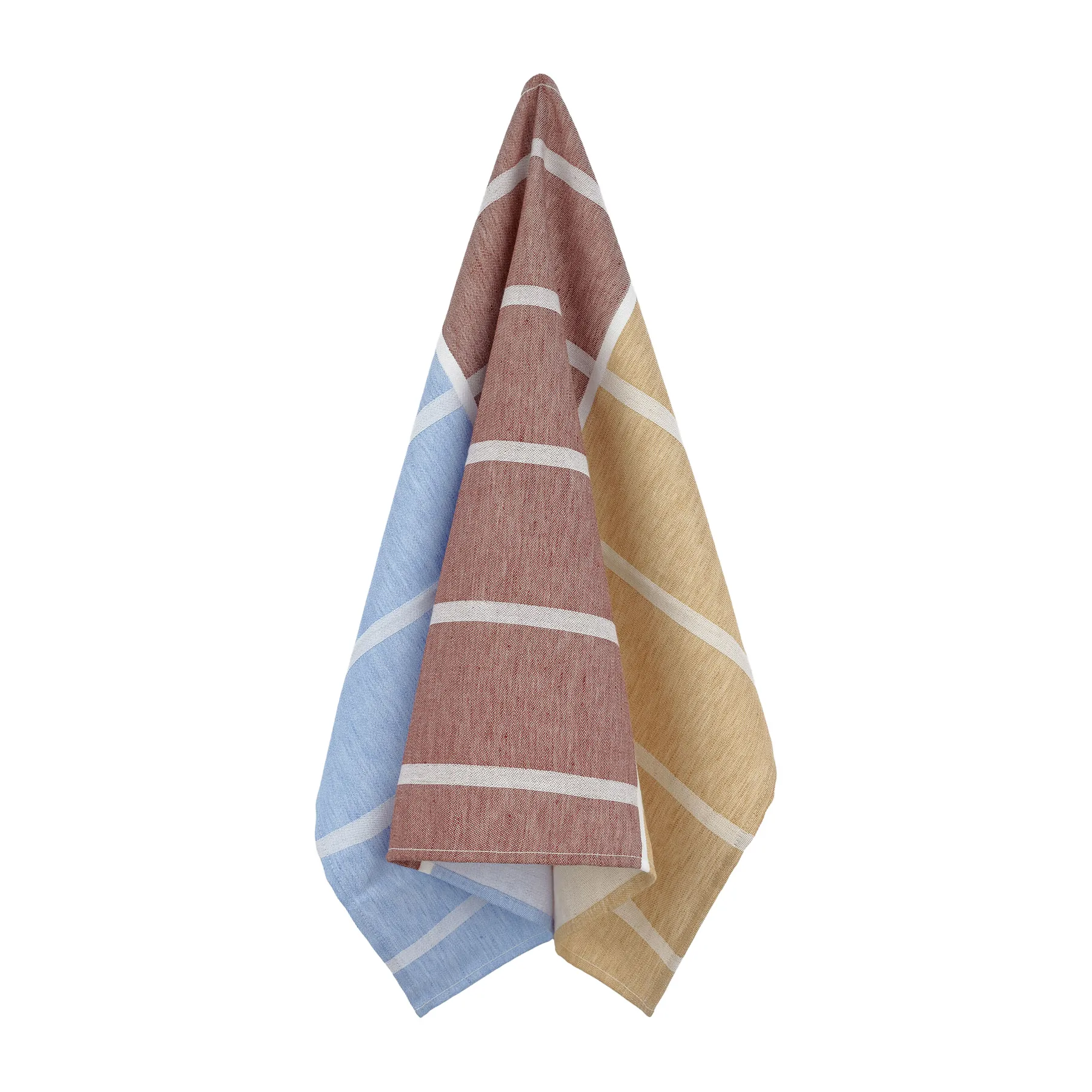 Tiiliskivi tea towel 47x70 cm, Light blue-red-beige Marimekko