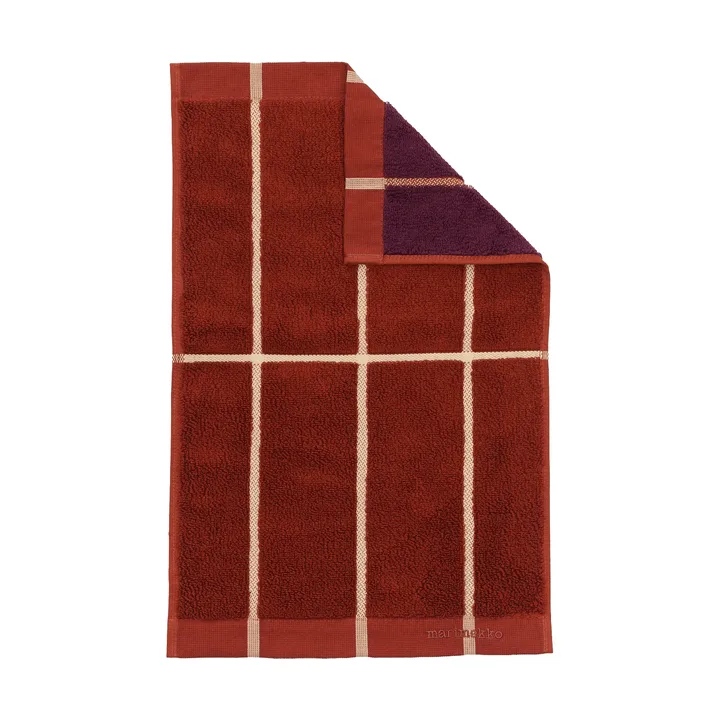 Tiiliskivi towel 30x50 cm - Brick-plum-hay - Marimekko