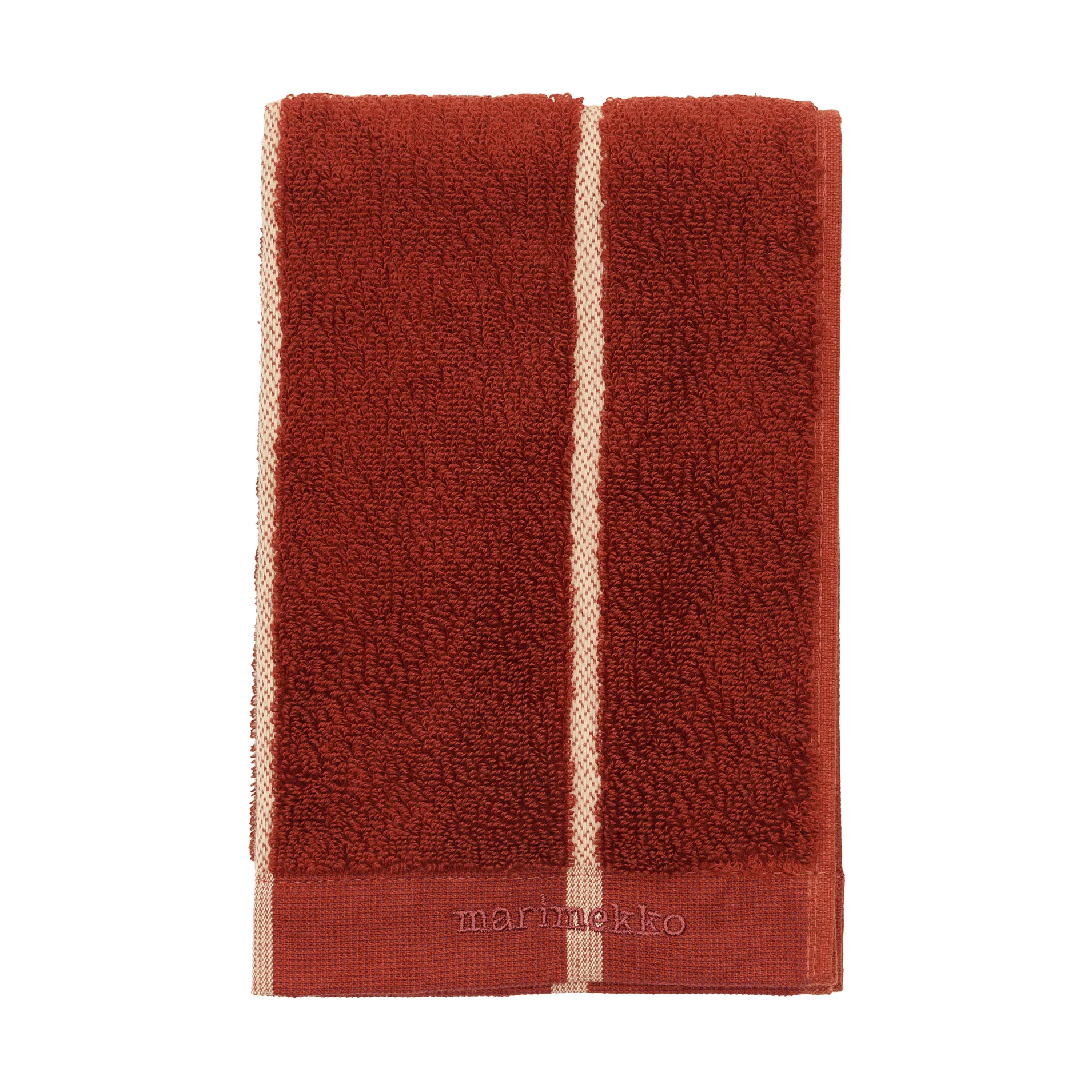 Tiiliskivi towel 30x50 cm, Brick-plum-hay Marimekko
