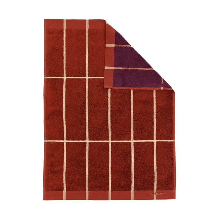 Tiiliskivi towel 50x70 cm - Brick-plum-hay - Marimekko
