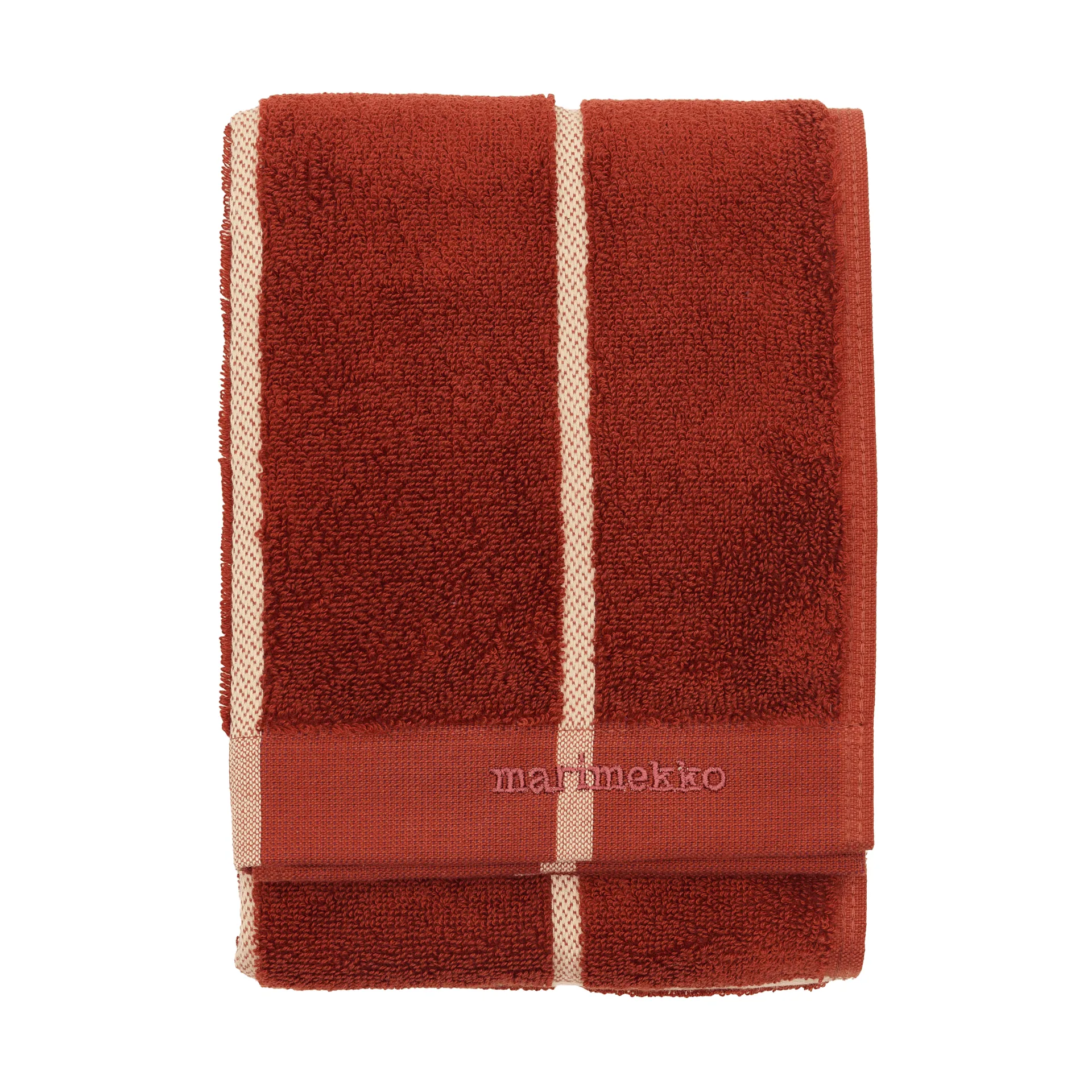 Tiiliskivi towel 50x70 cm, Brick-plum-hay Marimekko
