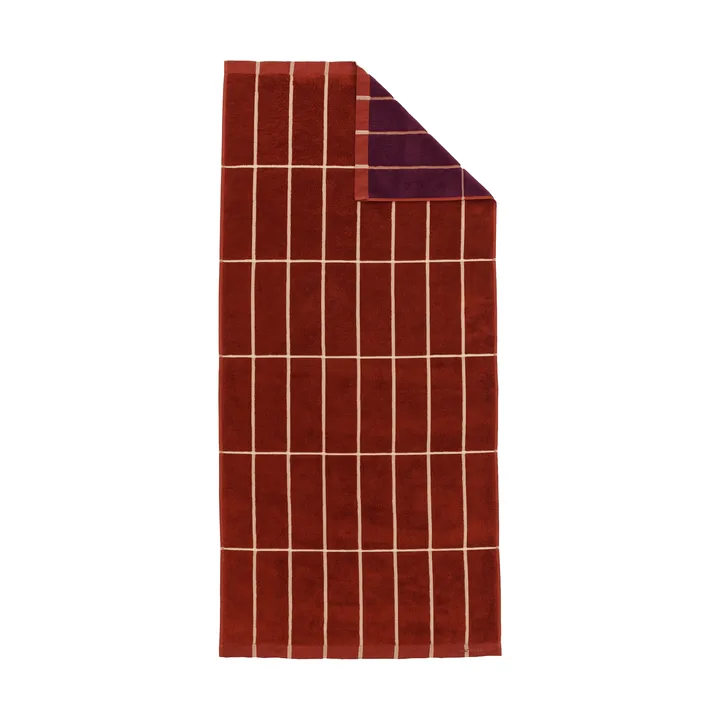 Tiiliskivi towel 70x150 cm - Brick-plum-hay - Marimekko