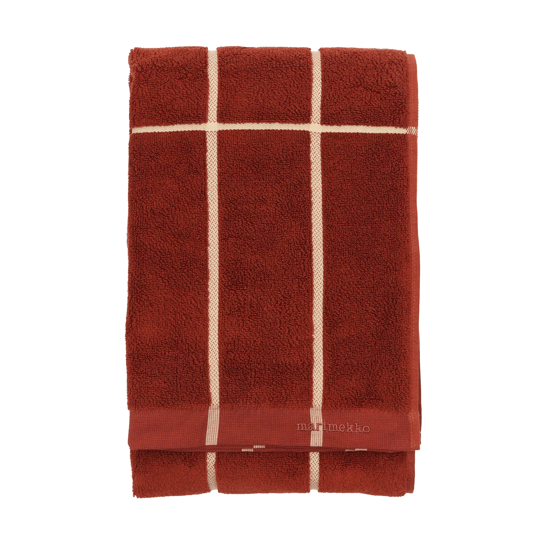 Tiiliskivi towel 70x150 cm, Brick-plum-hay Marimekko