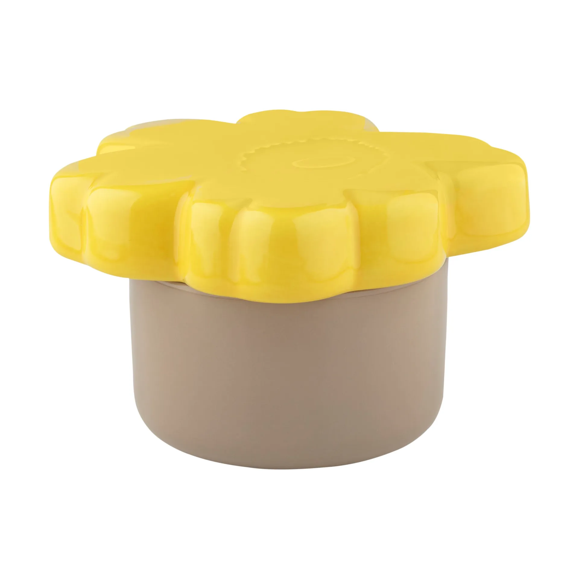 Unikko 60th Anniversary jar Ø19x11 cm, Terra-spring yellow Marimekko