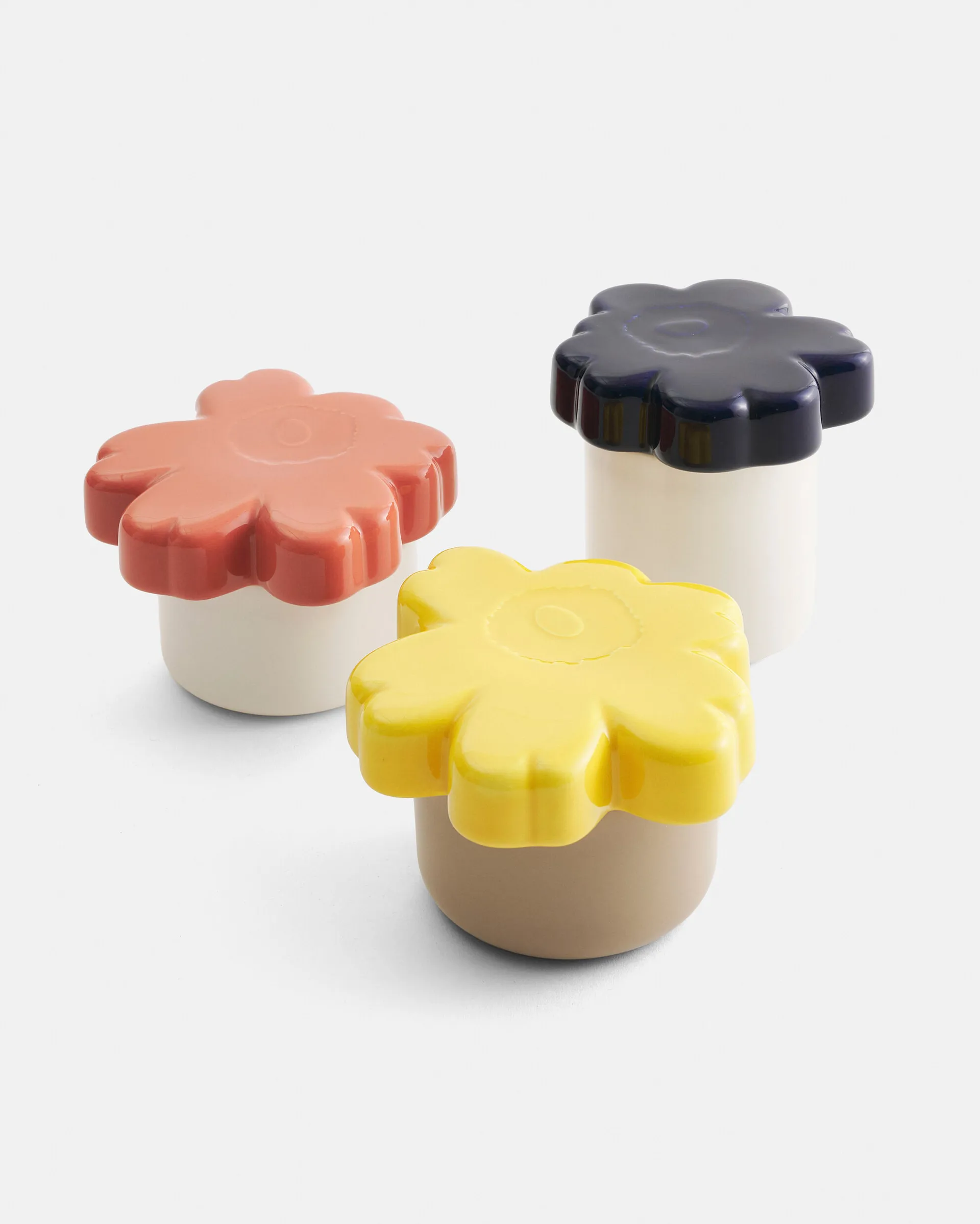 Unikko 60th Anniversary jar Ø19x11 cm, Terra-spring yellow Marimekko