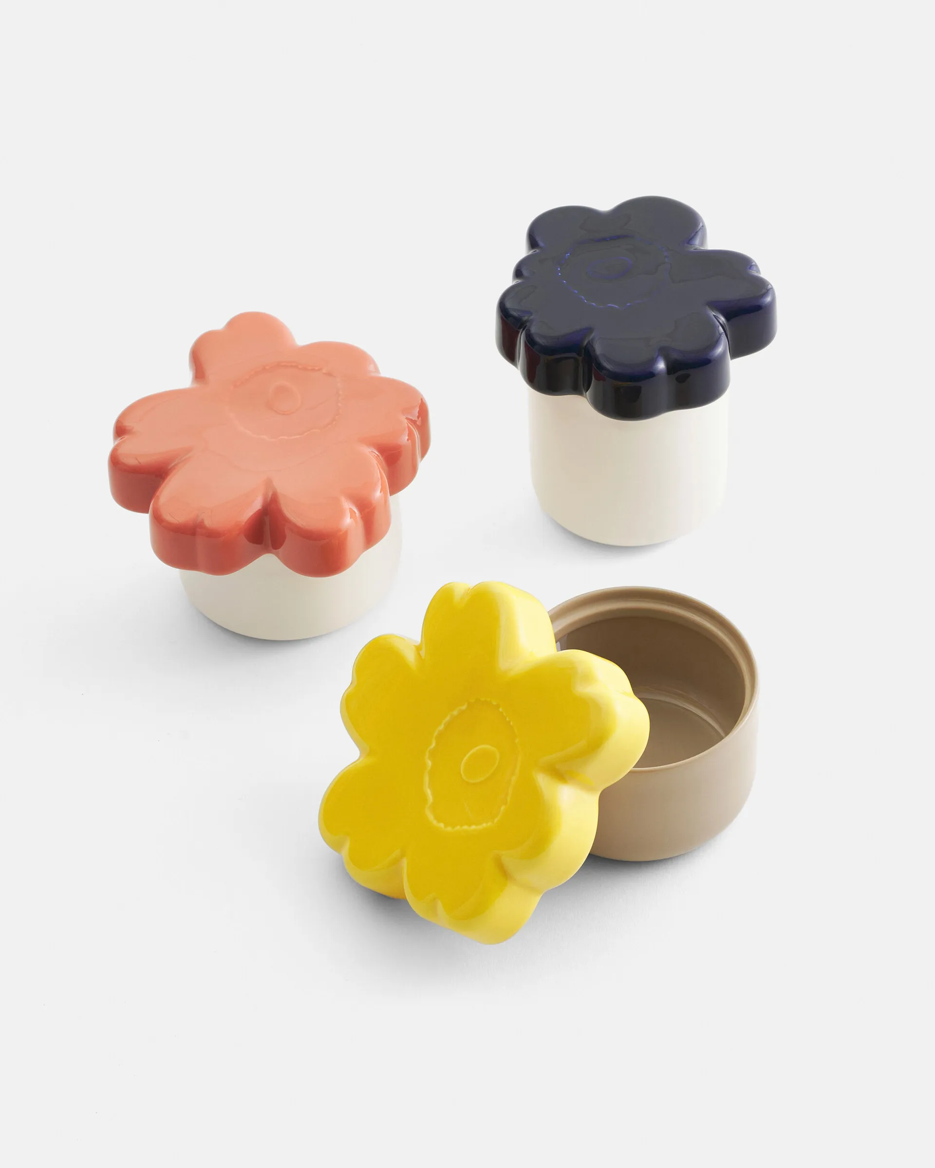 Unikko 60th Anniversary jar Ø19x11 cm, Terra-spring yellow Marimekko