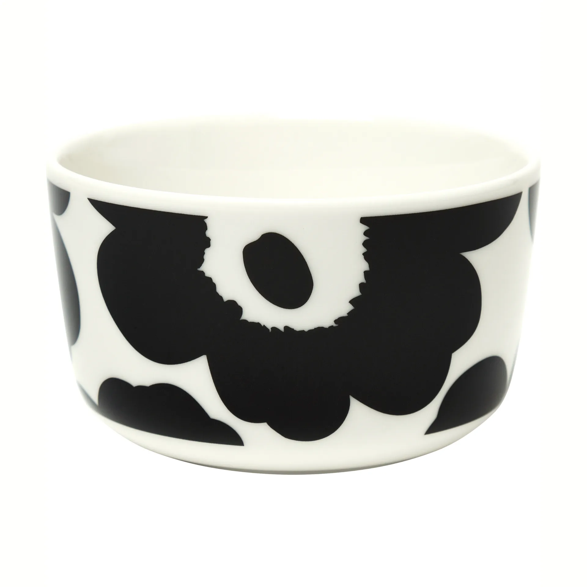 Unikko bowl 2.5 dl, black and white Marimekko