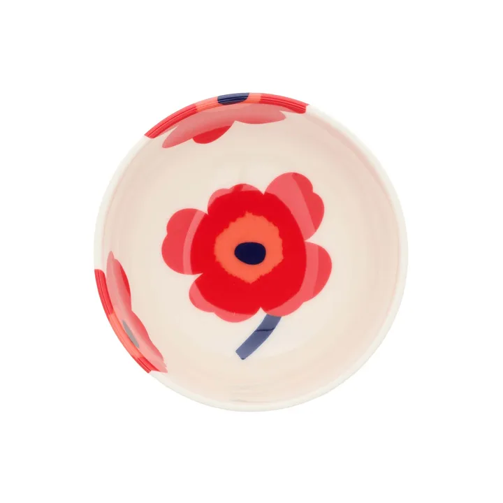 Unikko bowl 3 dl - White-red-blue - Marimekko