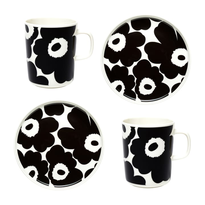 Unikko breakfast set - White-black - Marimekko