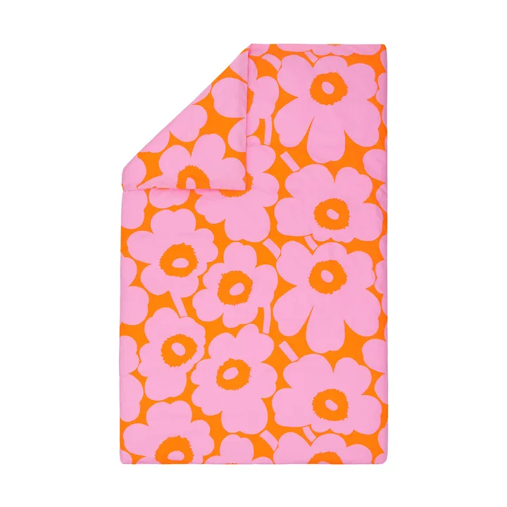 Unikko duvet cover 150x210 cm - Orange-pink - Marimekko