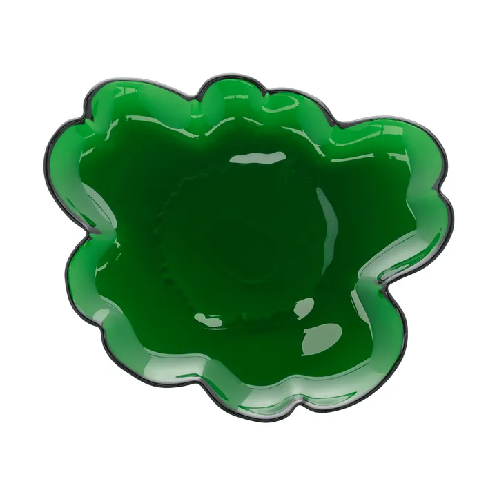 Unikko glass plate 20 cm - Green - Marimekko