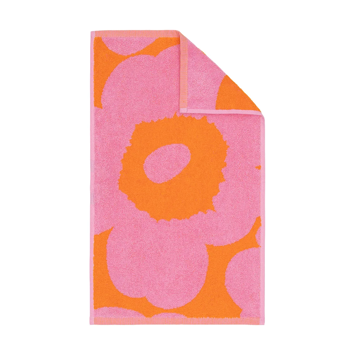 Unikko guest towel 30x50 cm, Orange-pink Marimekko