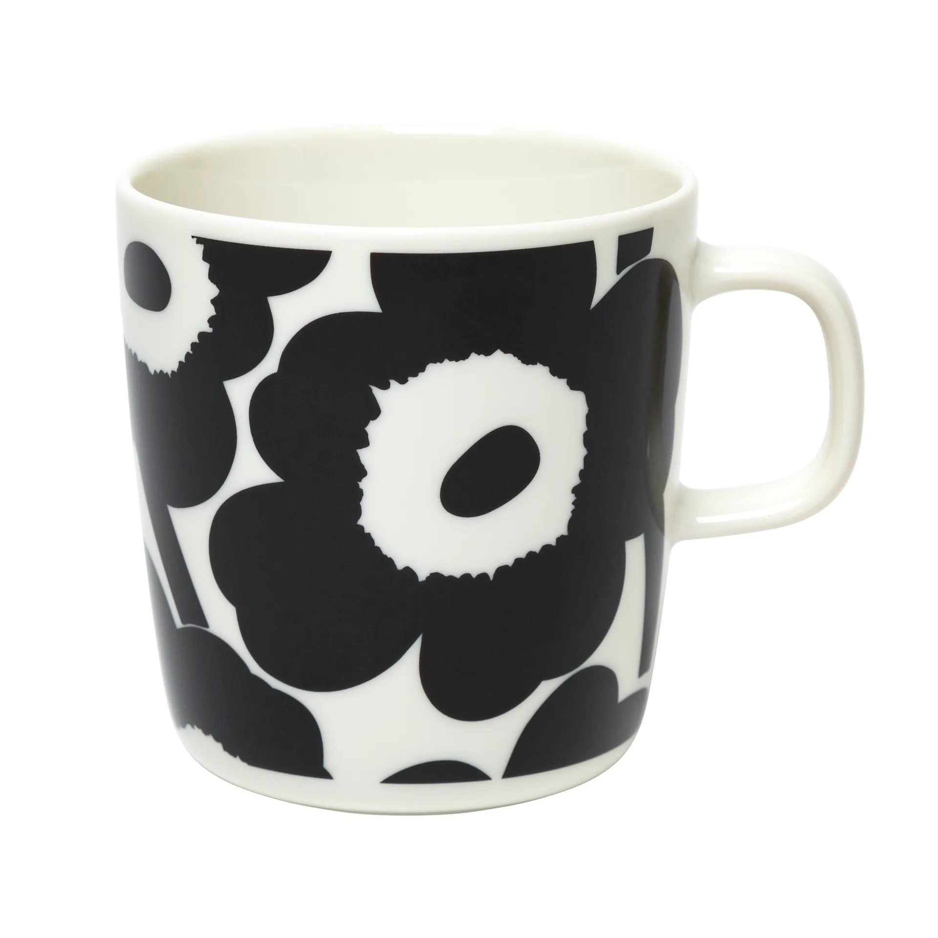 Unikko mug 40 cl, white-black Marimekko