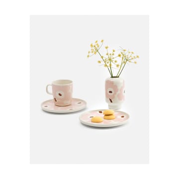 Unikko mug 40 cl - White-light pink-chestnut - Marimekko