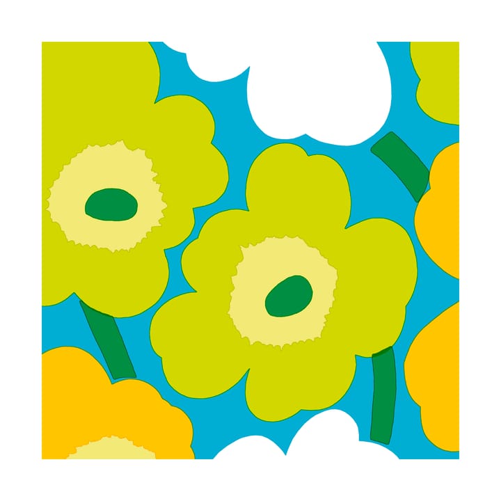 Unikko napkins 33x33 cm 20-pack - Blue-Green - Marimekko