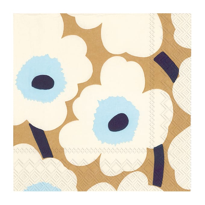 Unikko napkins 33x33 cm 20-pack - Cream gold - Marimekko