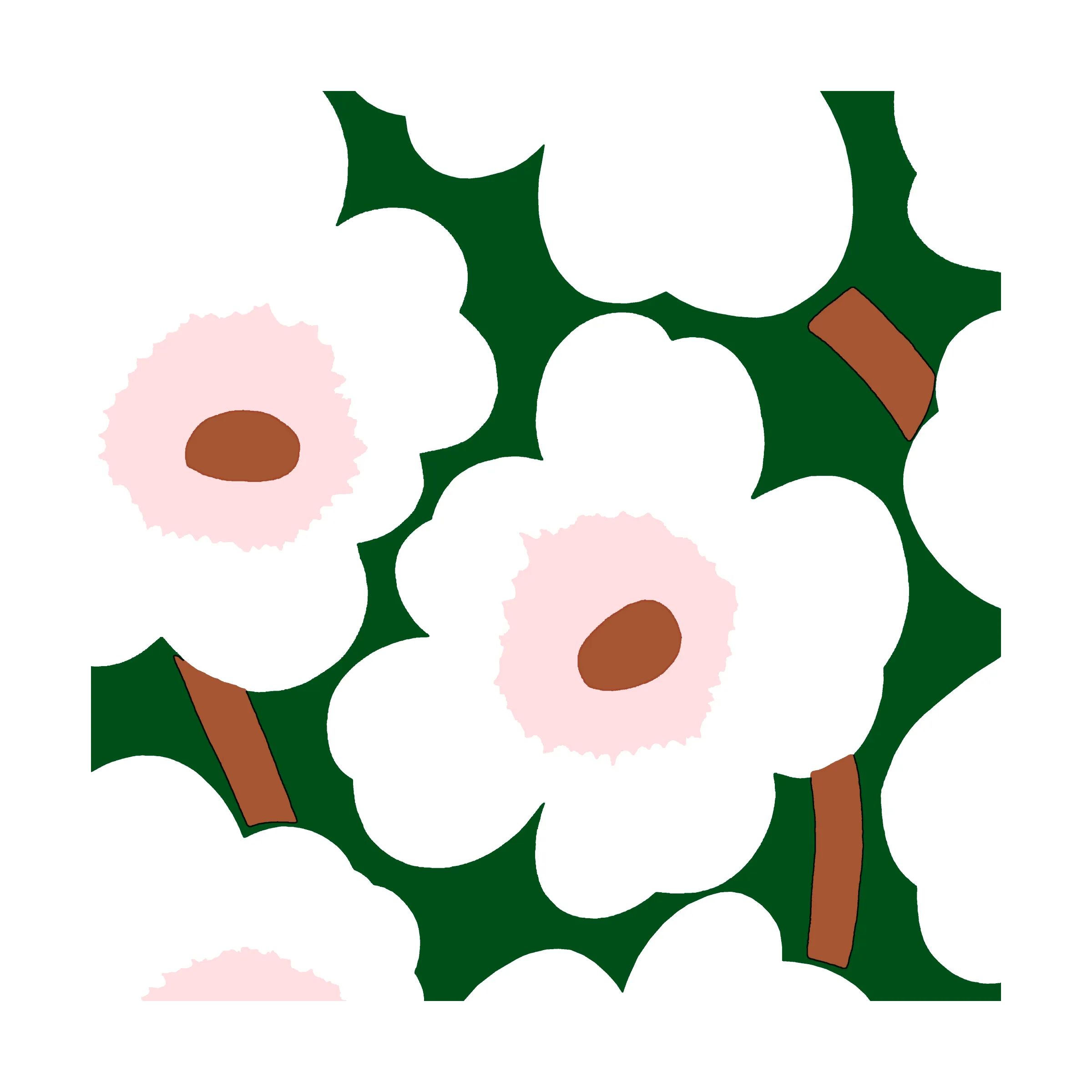 Unikko napkins 33x33 cm 20-pack - Marimekko | KitchenTime