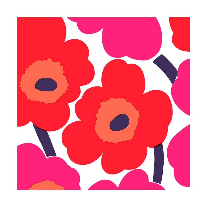 Unikko napkins 33x33 cm 20-pack - Red - Marimekko