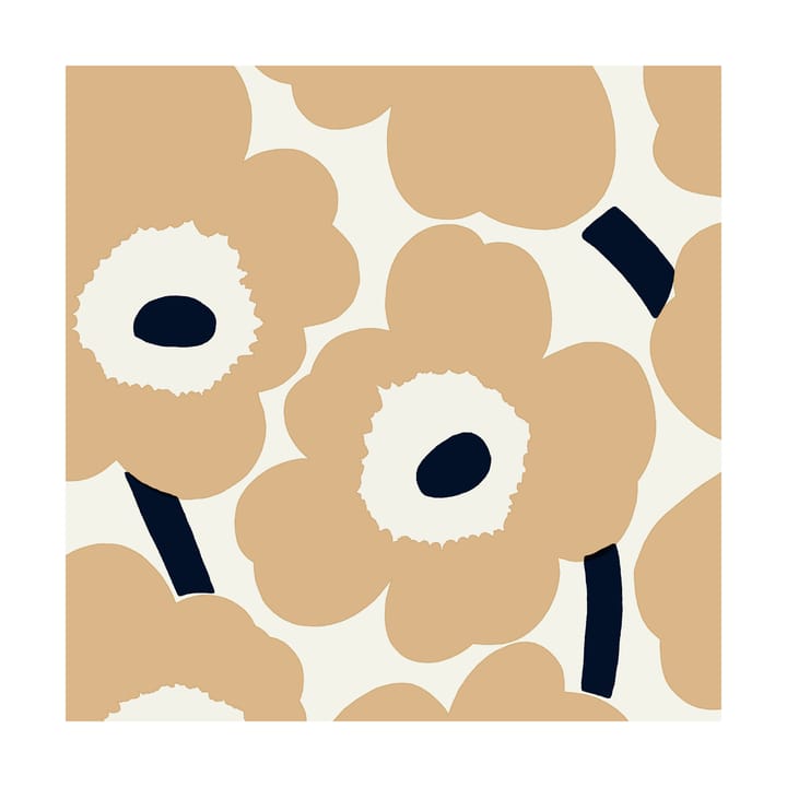 Unikko napkins 33x33 cm 20-pack - Sand-brown - Marimekko