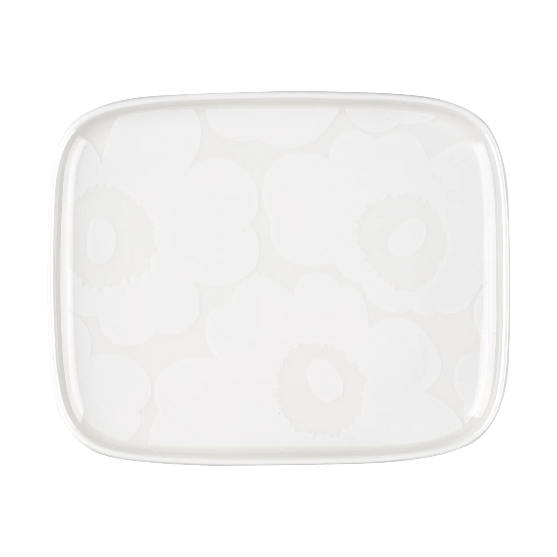 Unikko plate 12x15 cm, White Marimekko