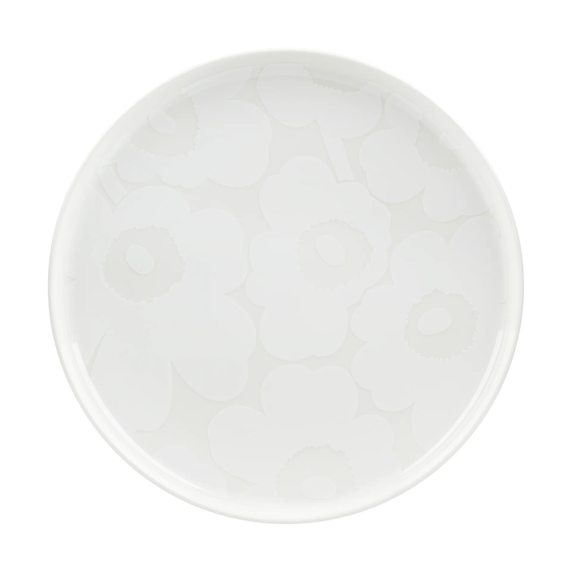 Unikko plate Ø25 cm, White Marimekko